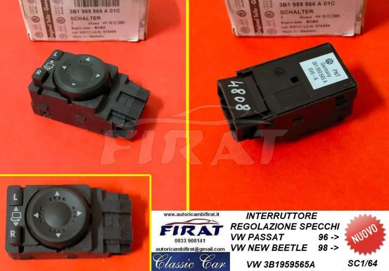 INTERRUTTORE SPECCHI VW PASSAT - NEW BEETLE (3B1959565A)